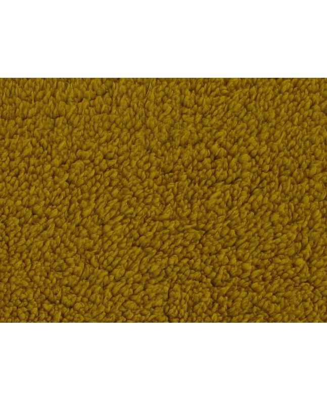 Single Sided Soft Teddy Fleece, Ochre