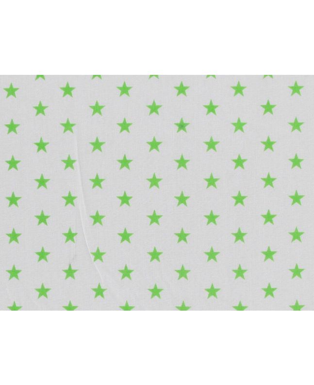 Small Stars Polycotton Print, Green