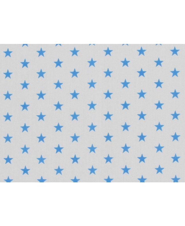 Small Stars Polycotton Print, Light Blue