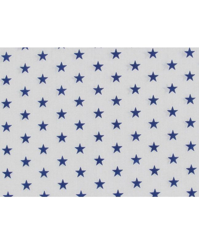 Small Stars Polycotton Print, Royal