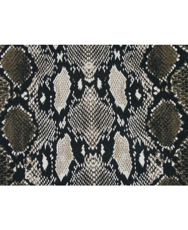 Snakeskin Cotton Jersey, Brown