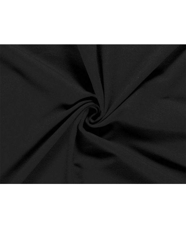 Soft Brushed Cotton French Terry, Black