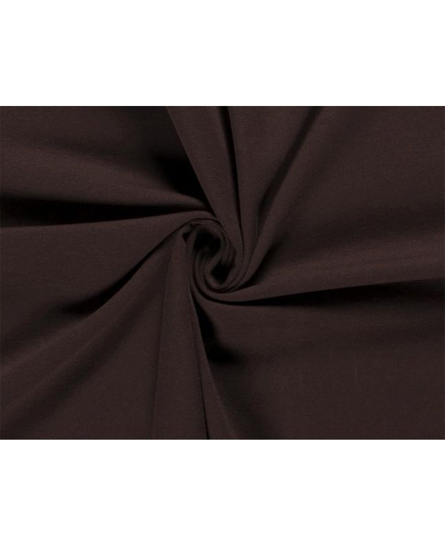 Soft Brushed Cotton French Terry, Brown
