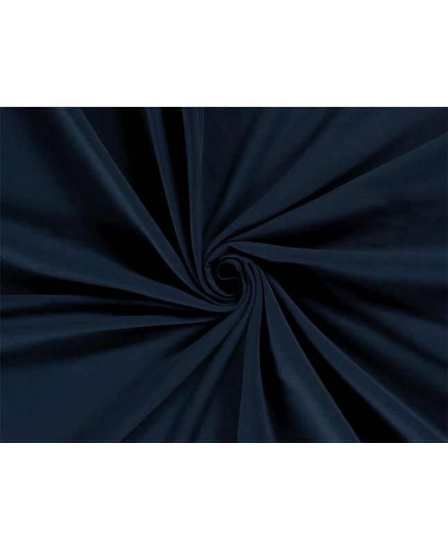 Soft Brushed Cotton French Terry, Dark Indigo