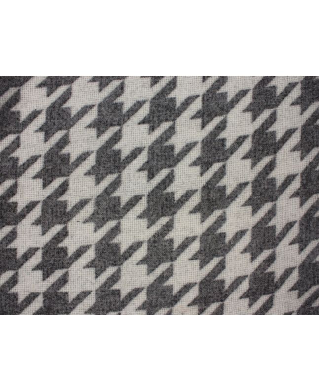 Soft Touch Dogtooth Wool Look, Grey