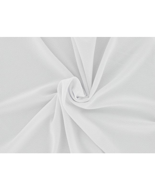 Soft Touch Stretch Waterfall Crepe, White