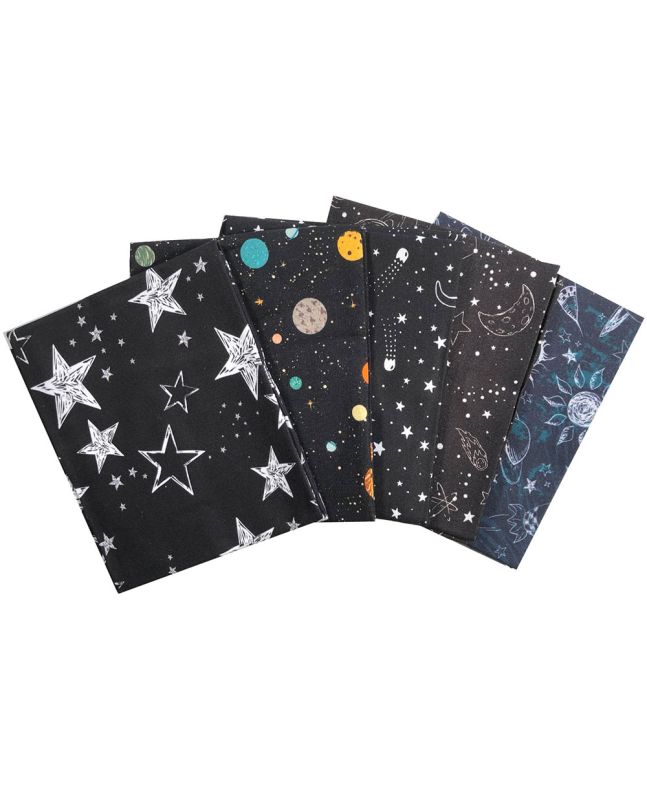 Space Adventure Cotton Fat Quarters 5 Pack