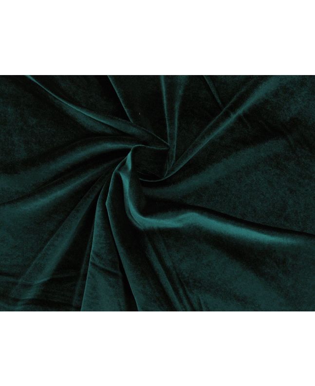 Spandex Plush Stretch Velour, Dark Bottle
