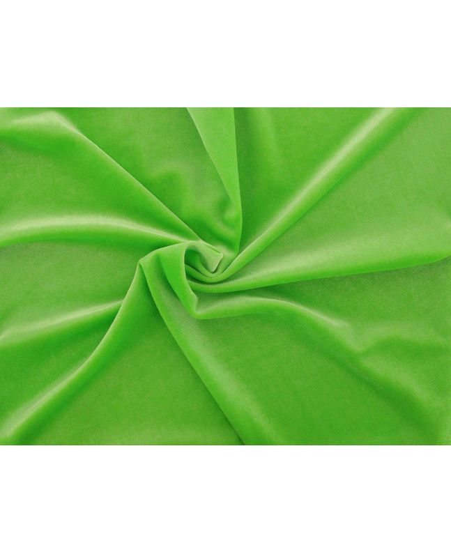 Spandex Plush Stretch Velour, Neon Lime