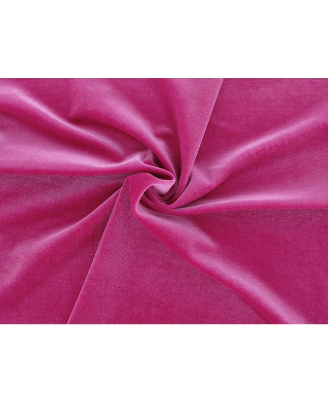 Spandex Plush Stretch Velour, Neon Pink