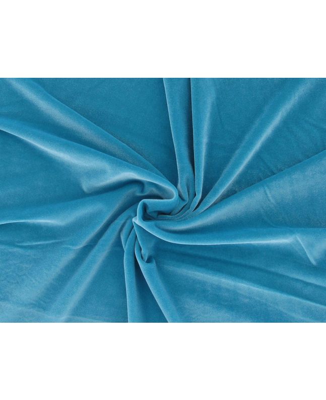 Spandex Plush Stretch Velour, Neon Turquoise