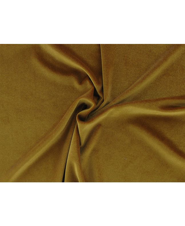 Spandex Plush Stretch Velour, Ochre