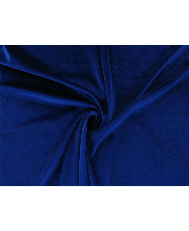 Spandex Plush Stretch Velour, Royal
