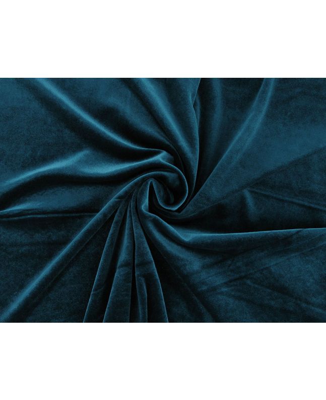 Spandex Plush Stretch Velour, Turquoise