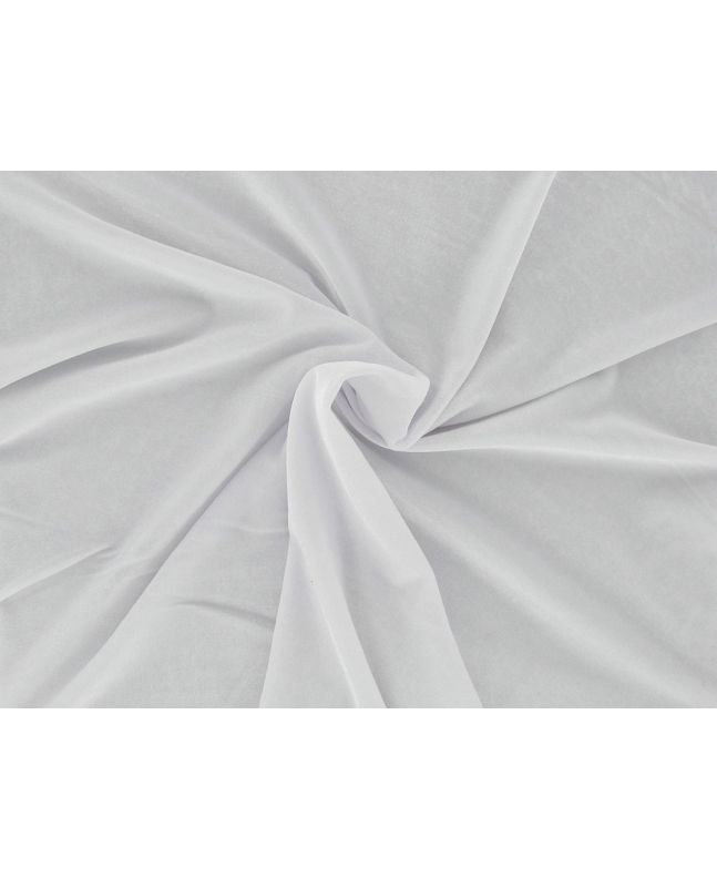 Spandex Plush Stretch Velour, White