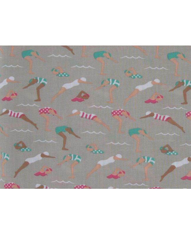 Splash and Swim Polycotton, Grey