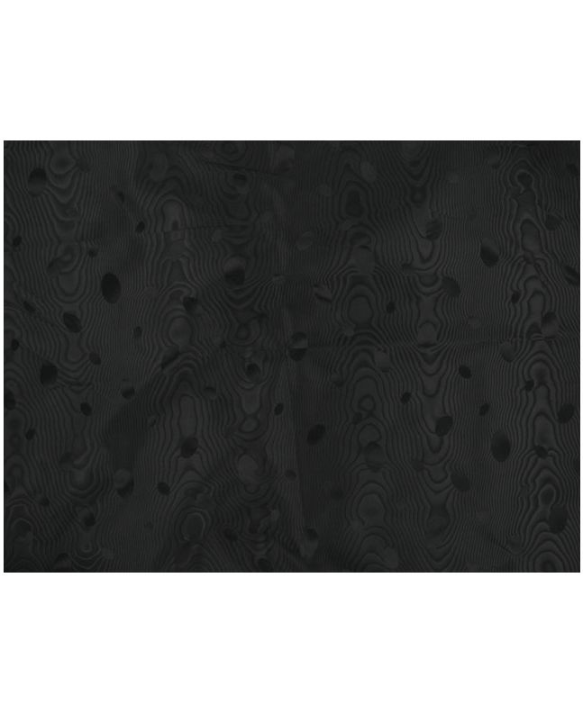 Spot Moire Taffeta - Black