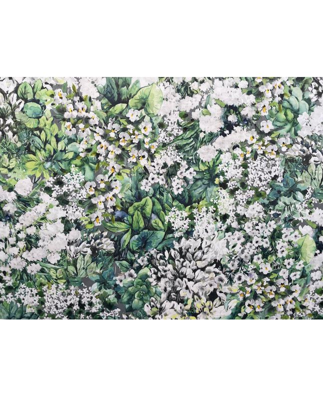 Spring Meadow Printed Velvet