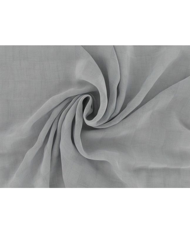 Squares Jacquard Voile, Silver