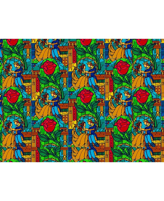 Stained Glass Beauty Cotton Print
