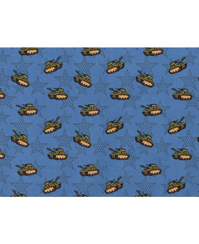 Star Tank Cotton Poplin, Blue