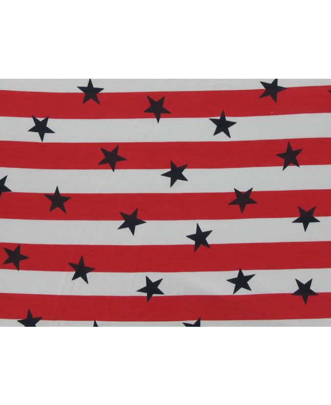 Stars and Stripes Lightweight Cotton Jersey