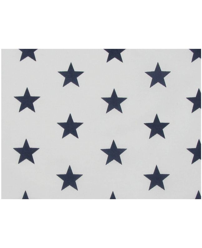 Stars Polycotton Print - Navy