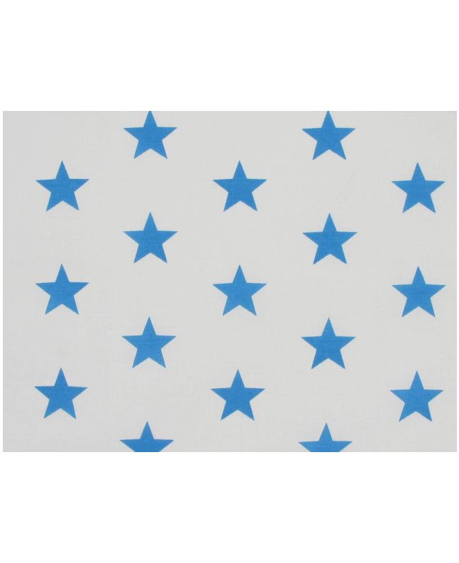 Stars Polycotton Print - Turquoise
