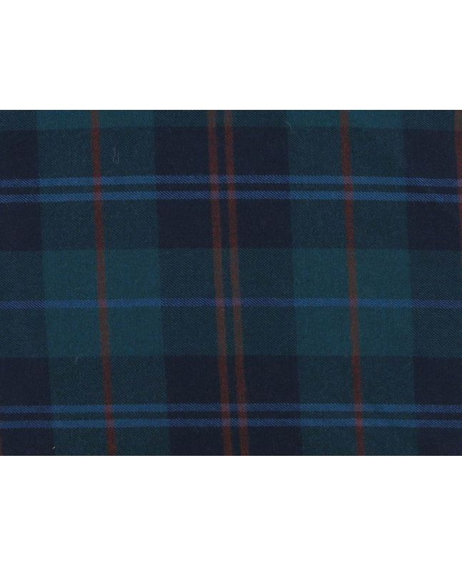 Stirling Tartan Wool With Elastane, Blueberry Ice