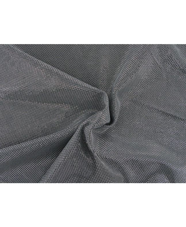 Stretch Knit Square Foil, Black Silver