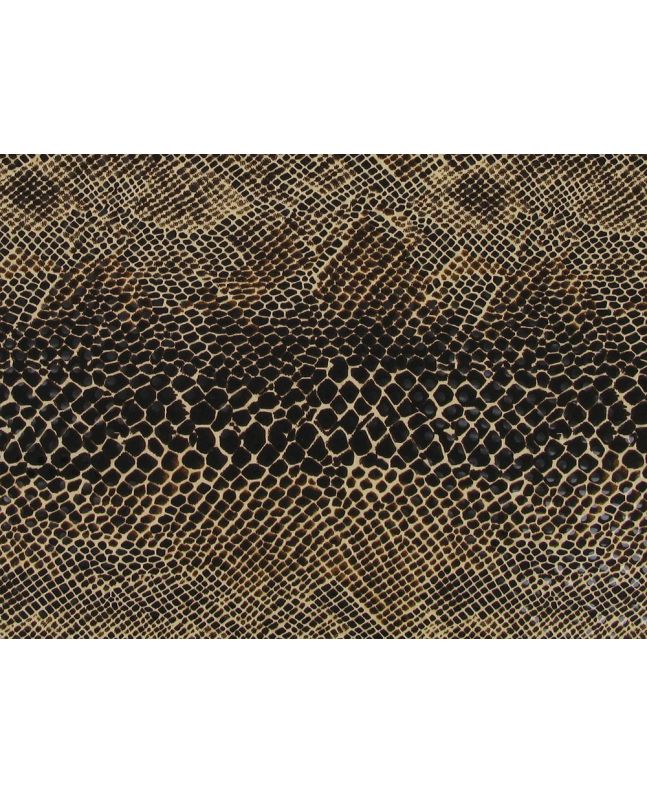 Stretch Phython with  Transparent Sequins, Brown