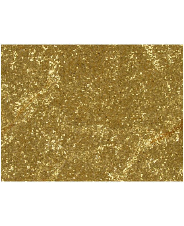 Stretch Tulle With 3mm Sequin - Gold