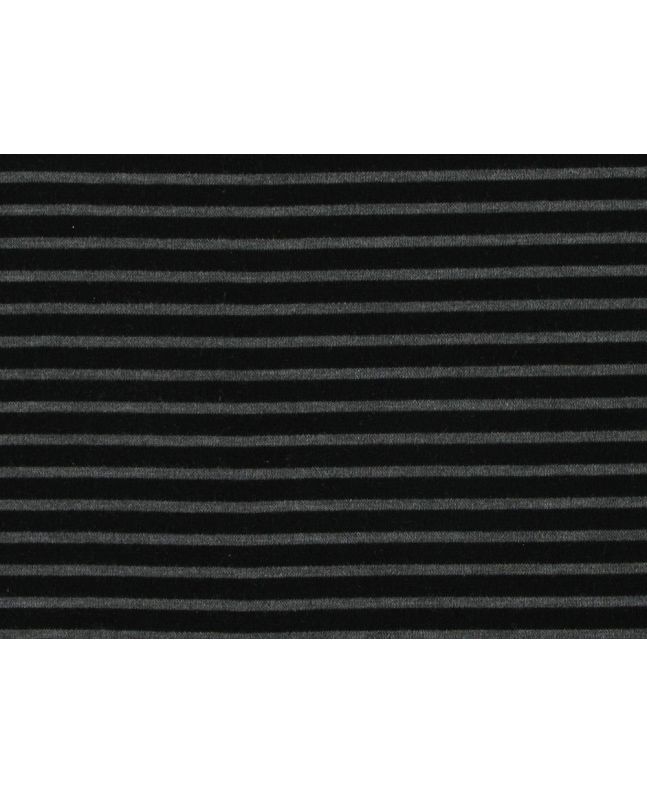 Stripe Jersey Collection, Thin Stripe, Black and Grey