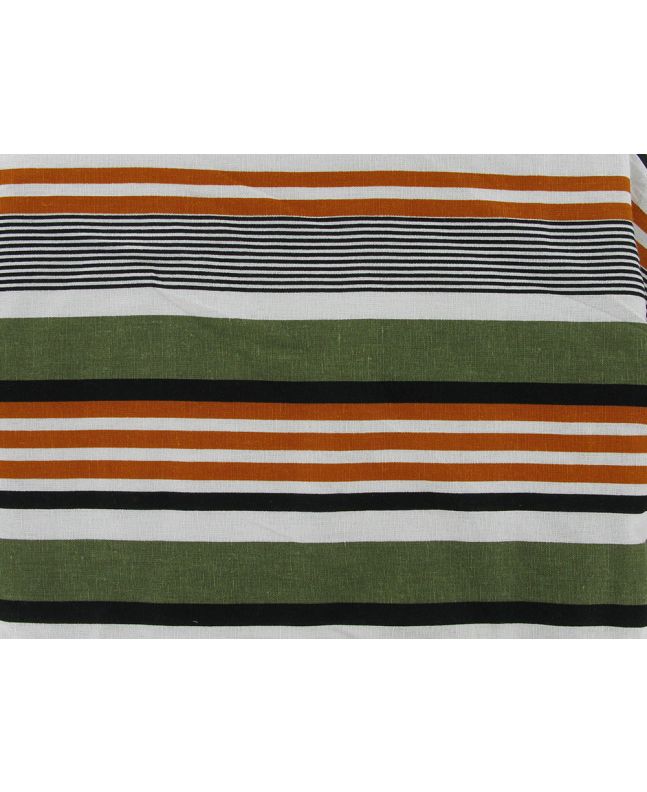 Stripe Printed Linen Blend