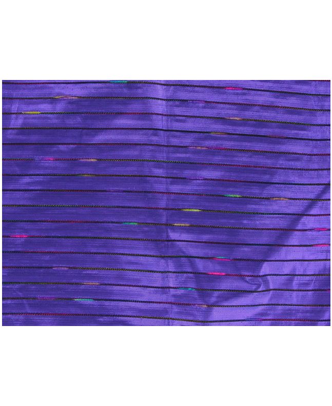 Striped Metallic Taffeta - Purple