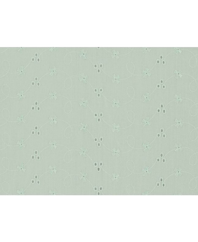 Summer Time 3 Hole Broderie Anglaise, Mint