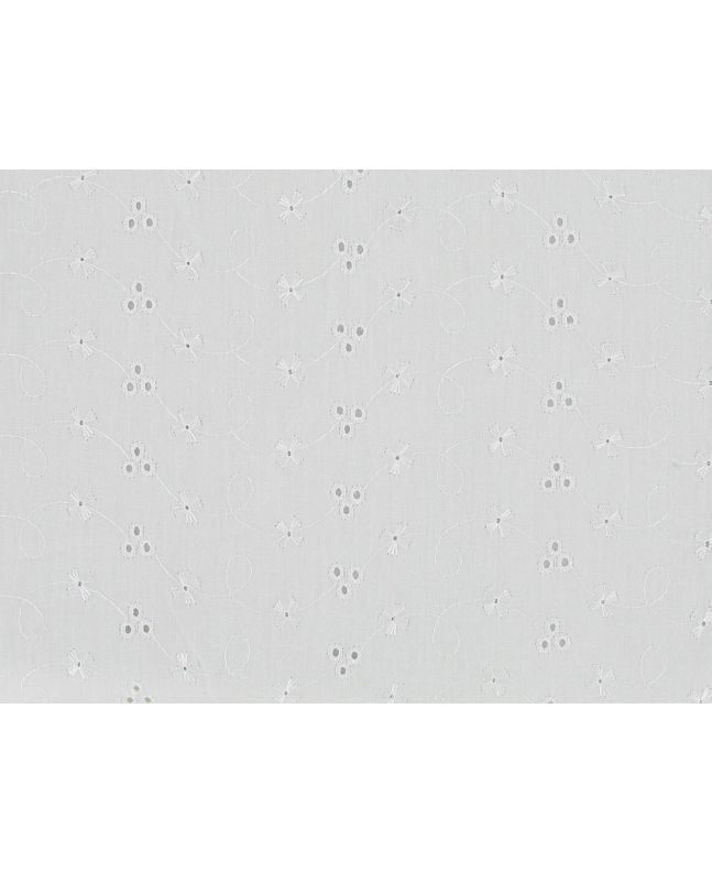 Summer Time 3 Hole Broderie Anglaise, White