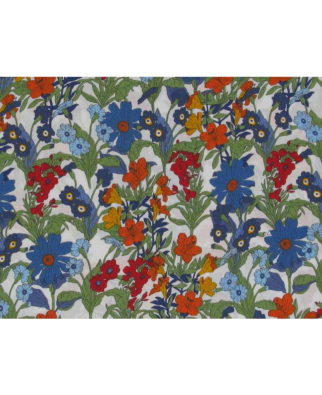 Summers Song Pima Cotton Print, Blue
