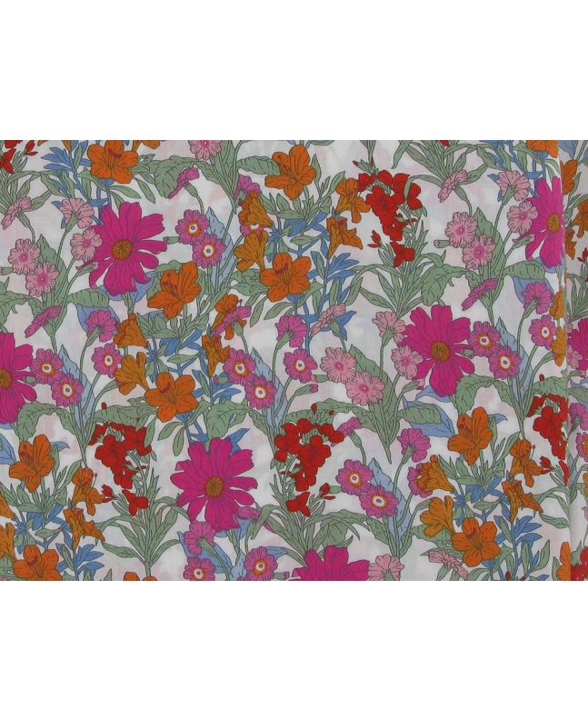 Summers Song Pima Cotton Print, Pink