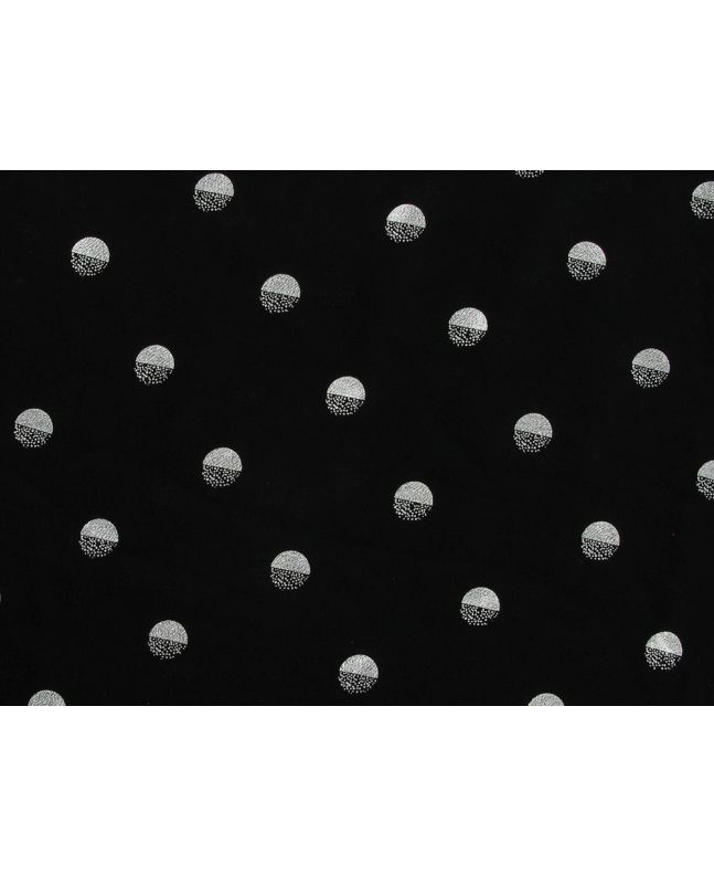 Sun Foil Spots Polyester Chiffon Roll End, 3m