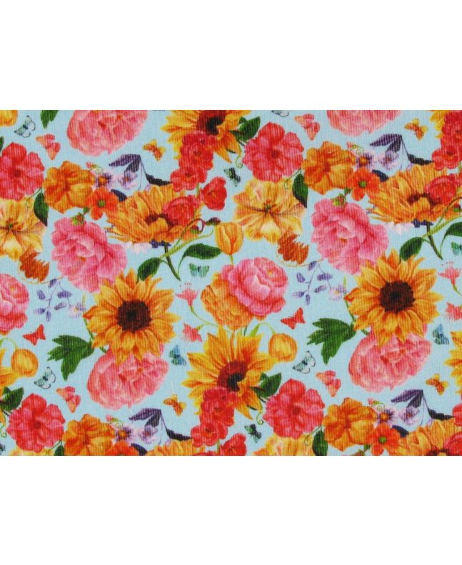 Sunflower Spring Printed Cotton Needlecord