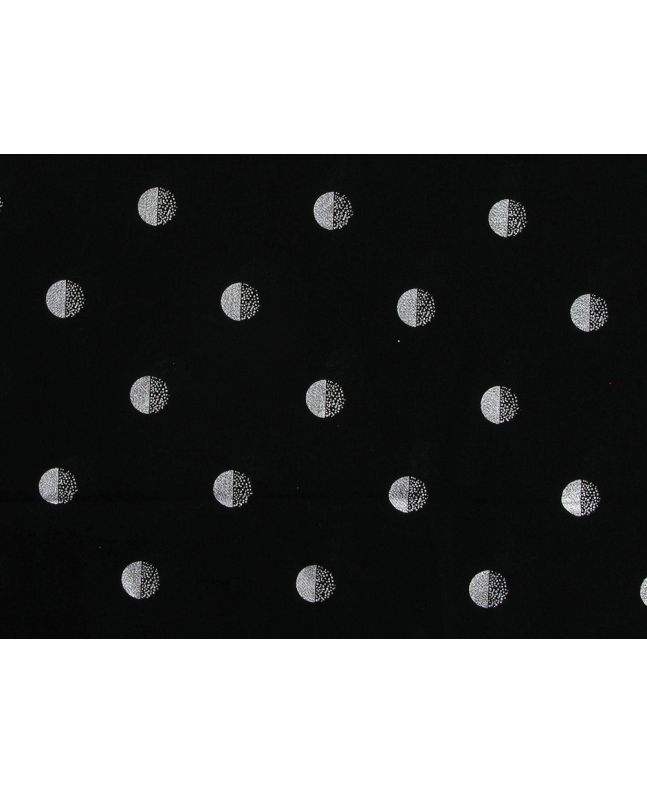 Sunset Foil Spots Polyester Chiffon Roll End, 3m