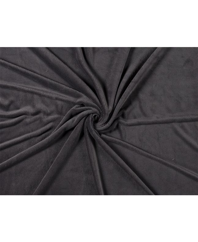 Super Soft Coral Fleece, Dark Grey