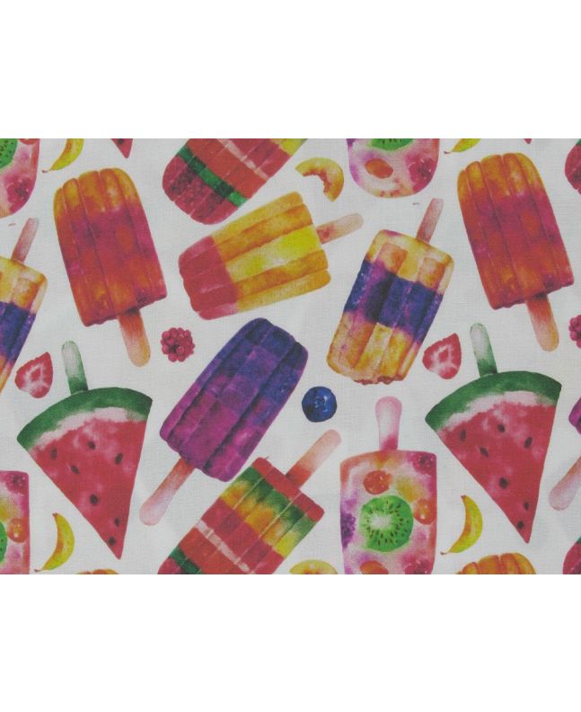 Sweet Treats Quilters Cotton, Summer Fruit Lollies