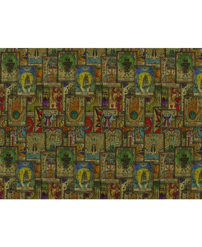 Tarot Cards Cotton Jersey Print