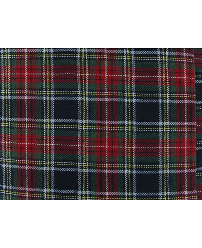 Tartan Brushed Cotton, Stewart Navy