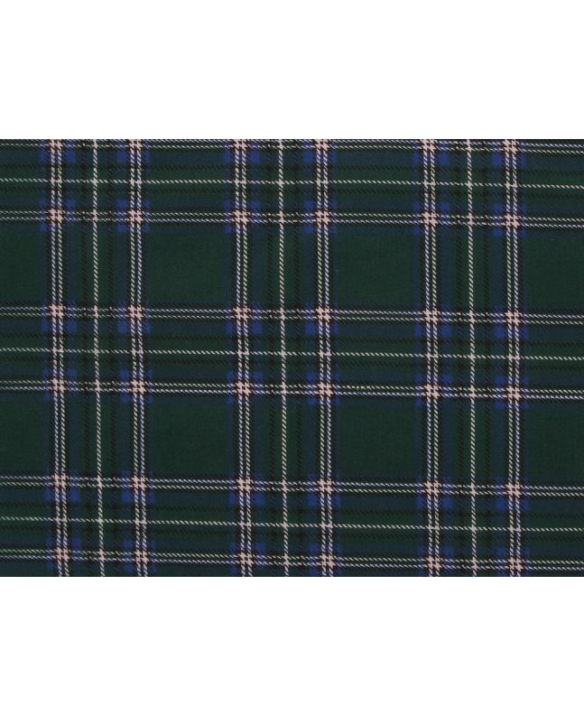 Tartan Polycotton Print, Green