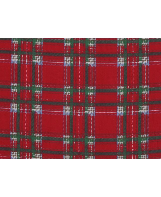 Tartan Polycotton Print, Red