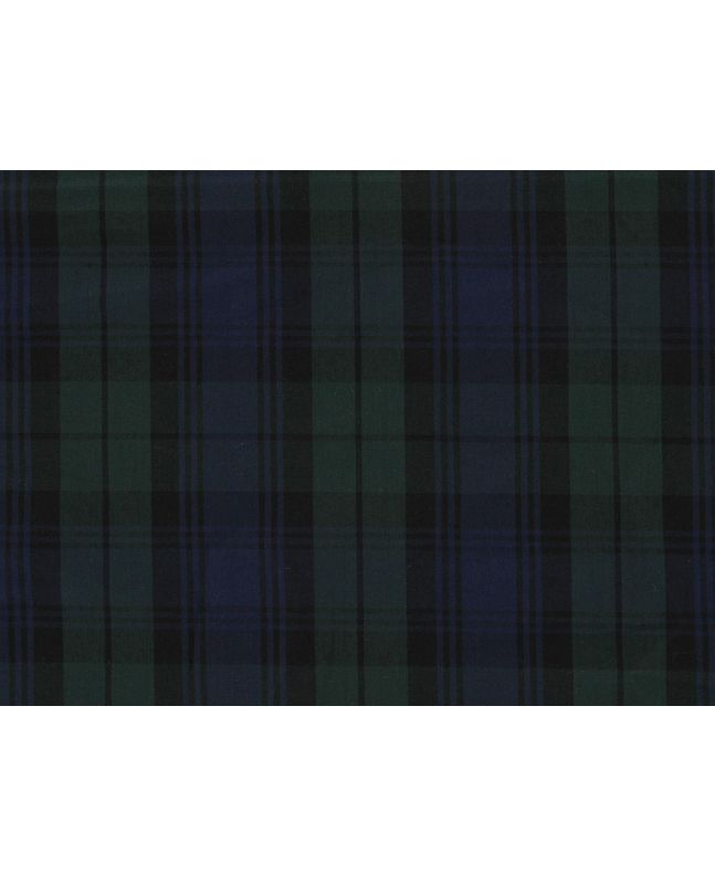 Tartan Woven Cotton, Black Watch