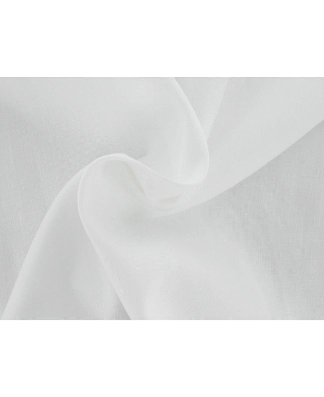 Temple Irish Linen and Cotton Blend, White